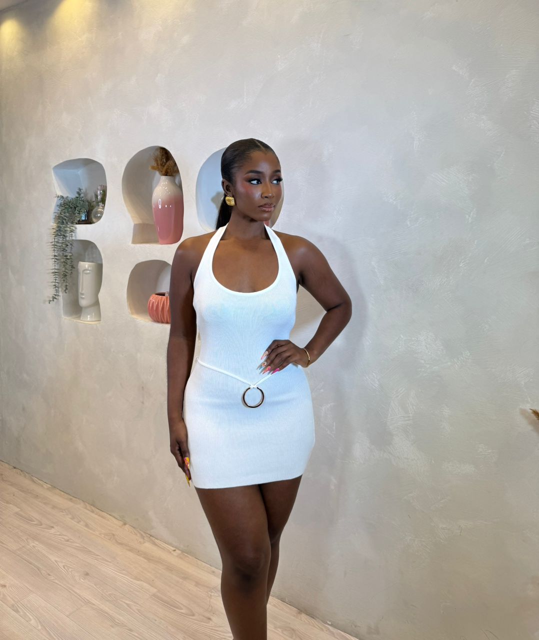 Fiery Halo Mini Dress