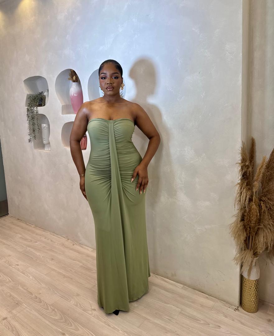 Olive Empress Maxi Dress