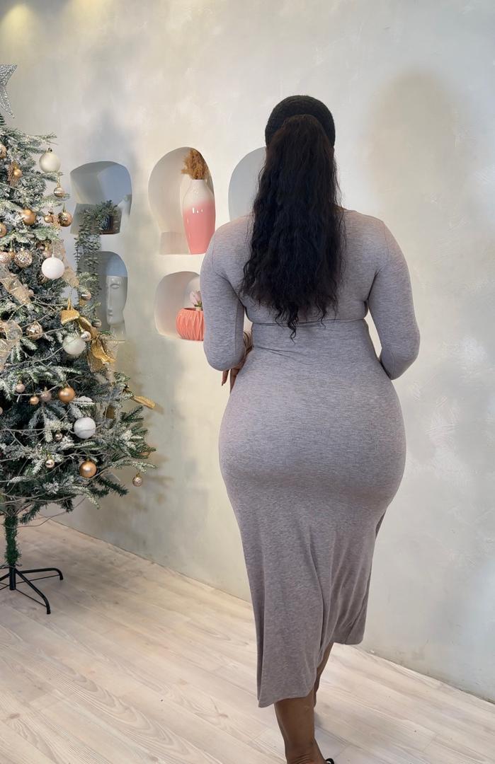 The Soft Twist Midi Dress