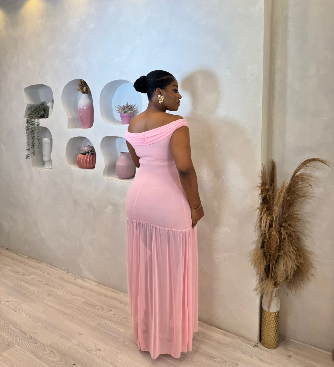 The Empress Off Shoulder Maxi Dress
