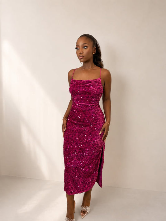 Sincilly Glitz Midi Dress