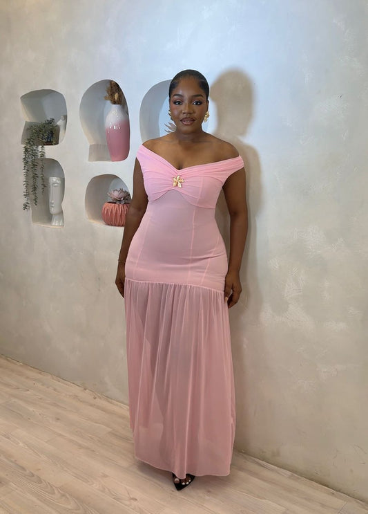 The Empress Off Shoulder Maxi Dress