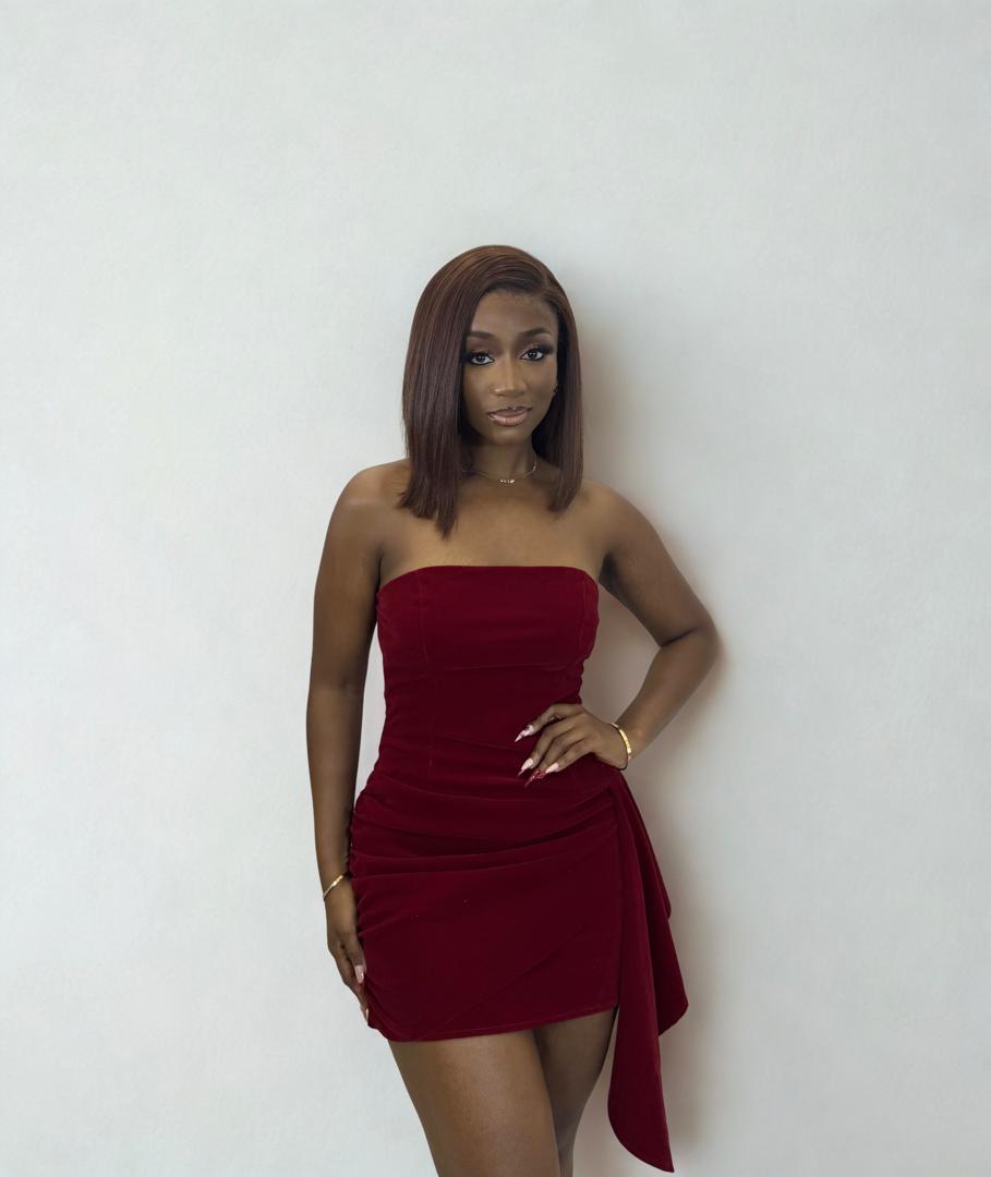 Velvet Flame Mini Dress