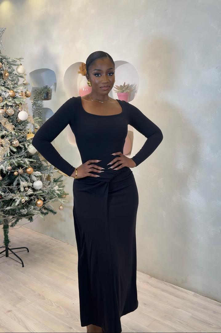 The Soft Twist Midi Dress