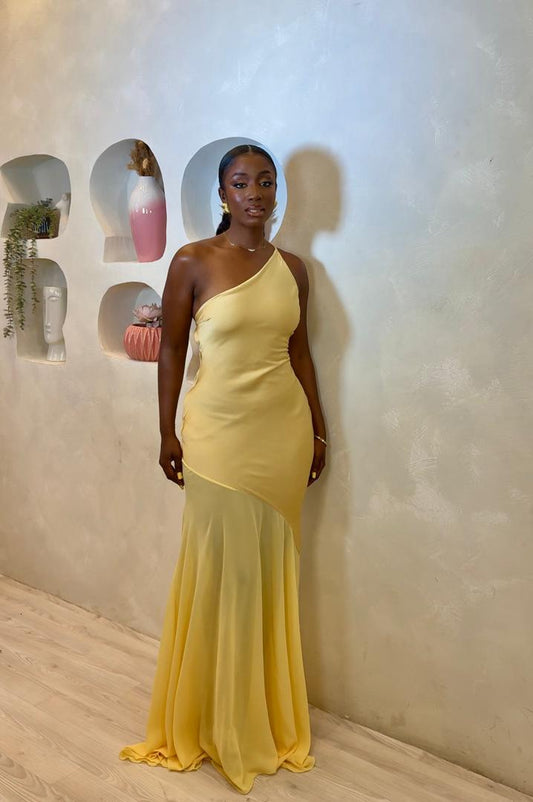 Ethereal One-Shoulder Maxi Dress