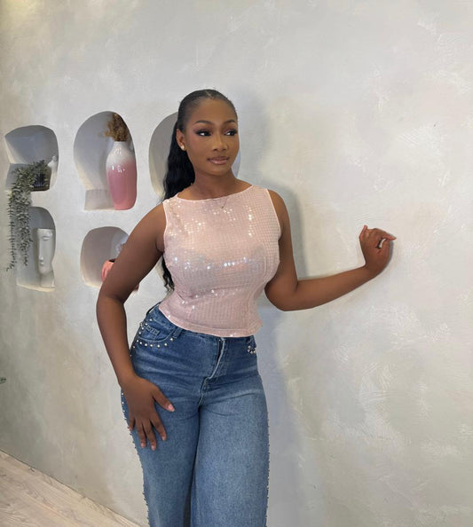 Curlia Sequin Top