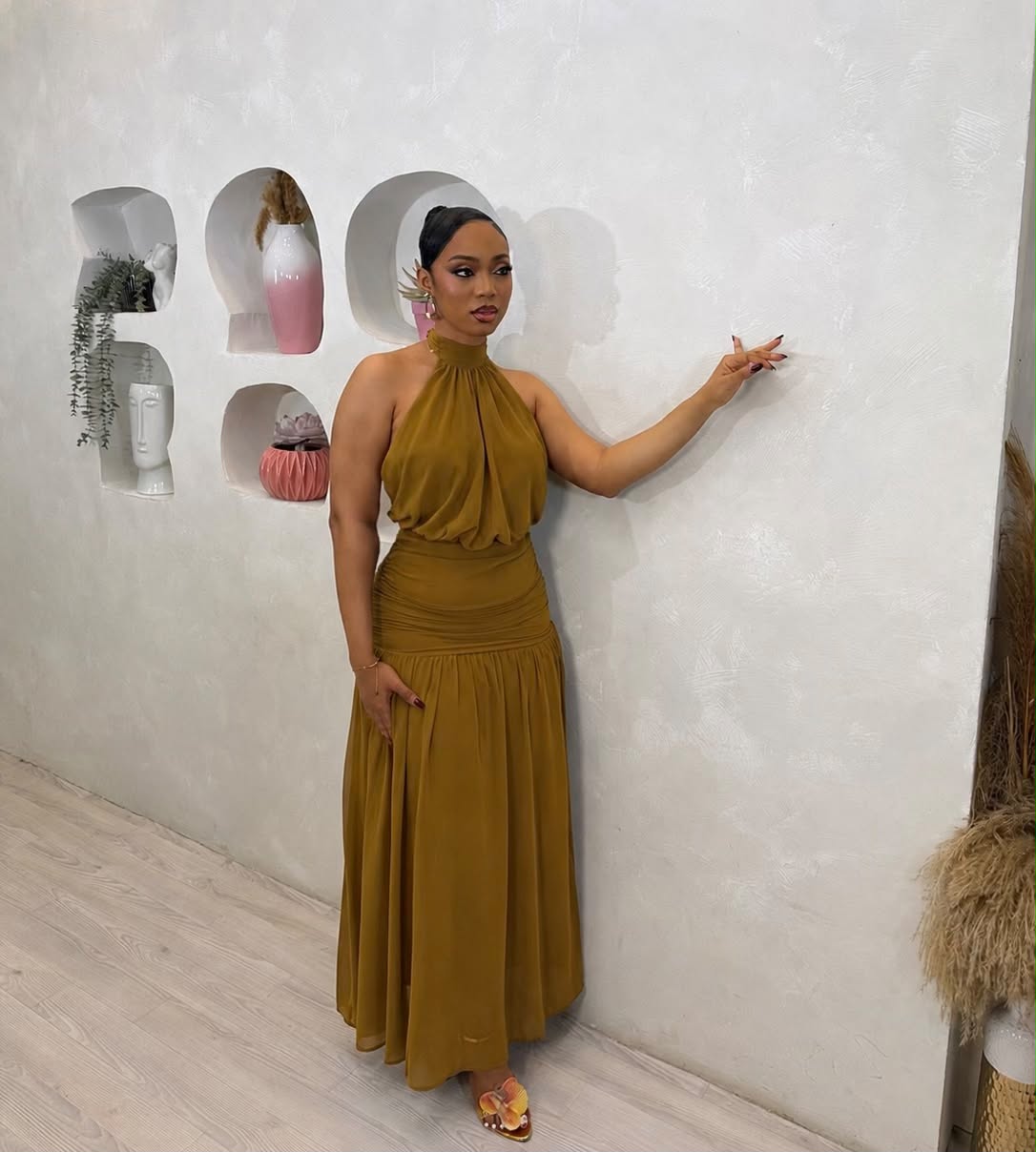 Brown Sugar Chic Maxi Dress
