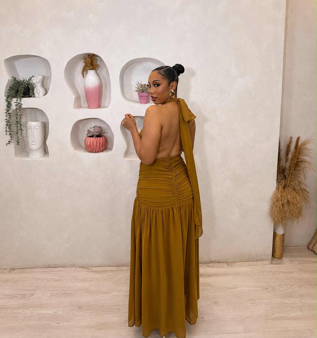 Brown Sugar Chic Maxi Dress