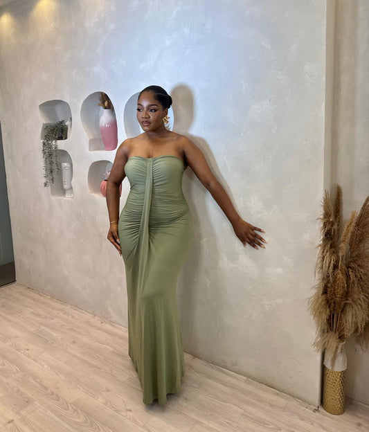 Olive Empress Maxi Dress