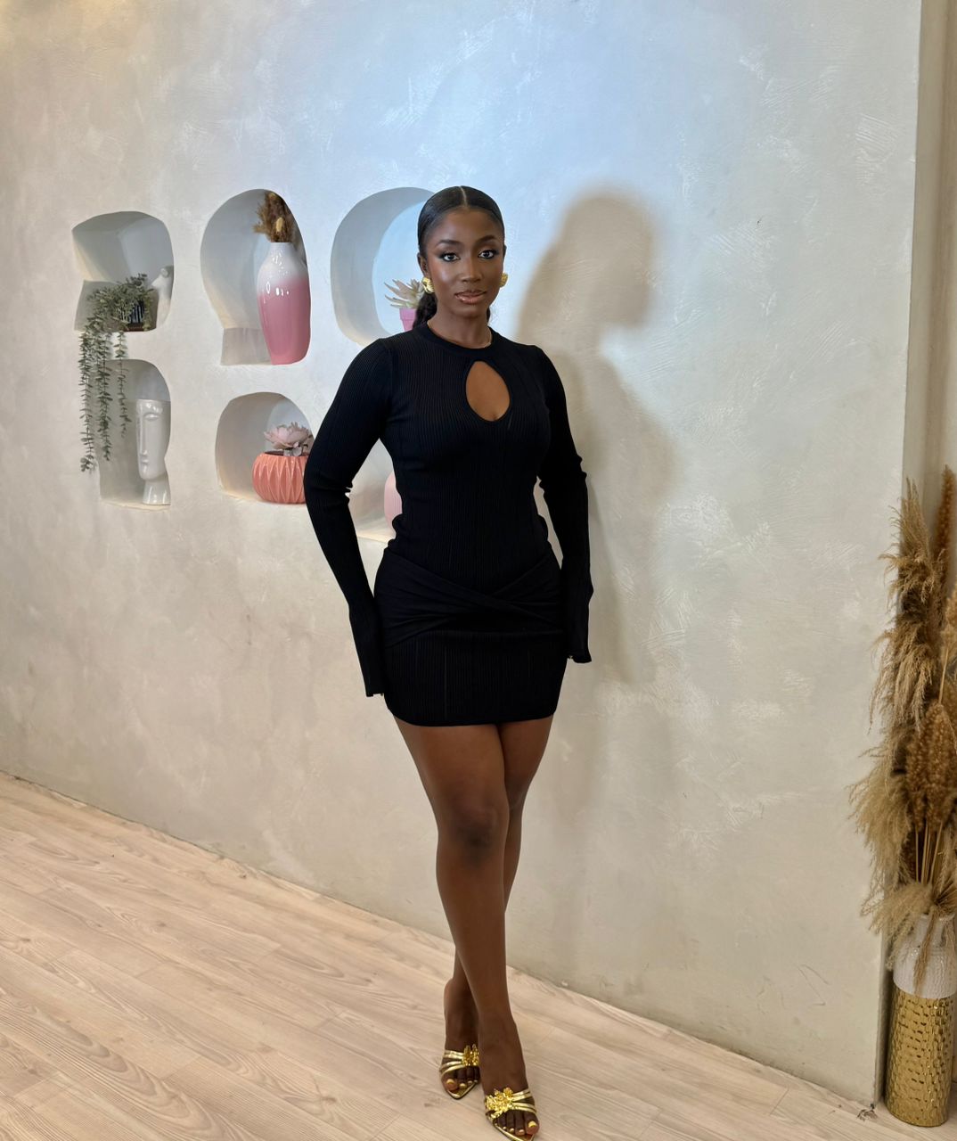 Harvana Keyhole Mini Dress