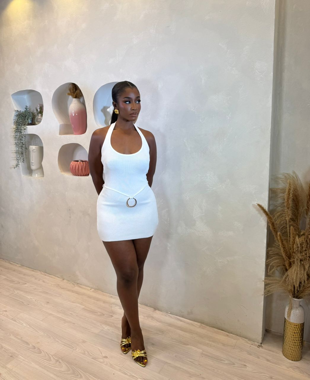 Fiery Halo Mini Dress