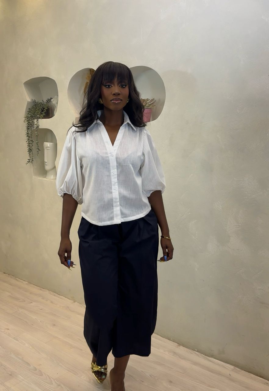 The Ivory Poise Blouse