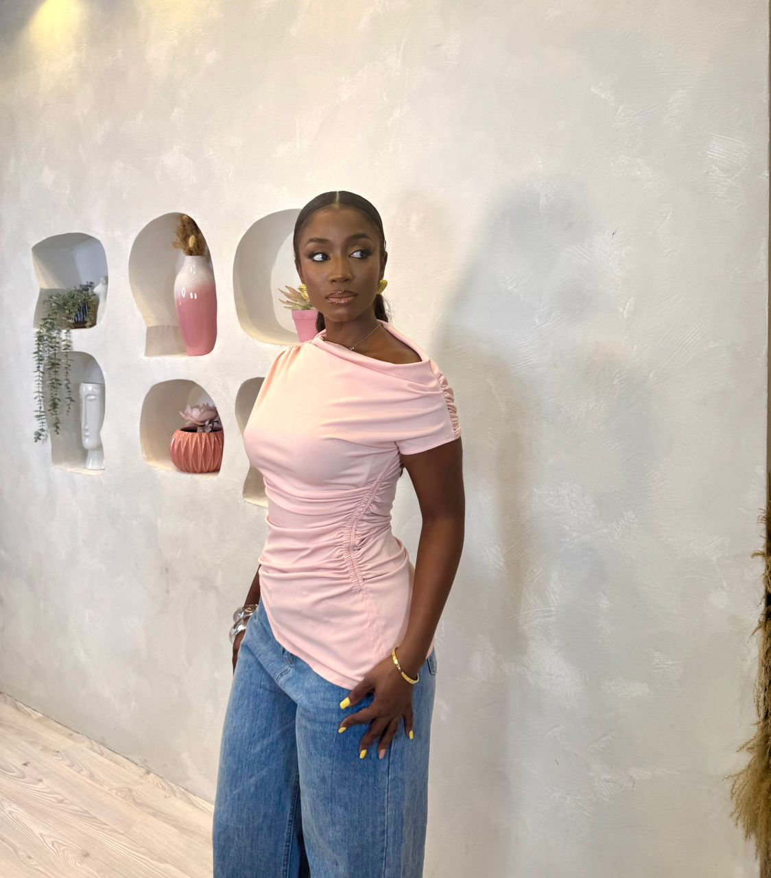 Sculpt Draped Blouse