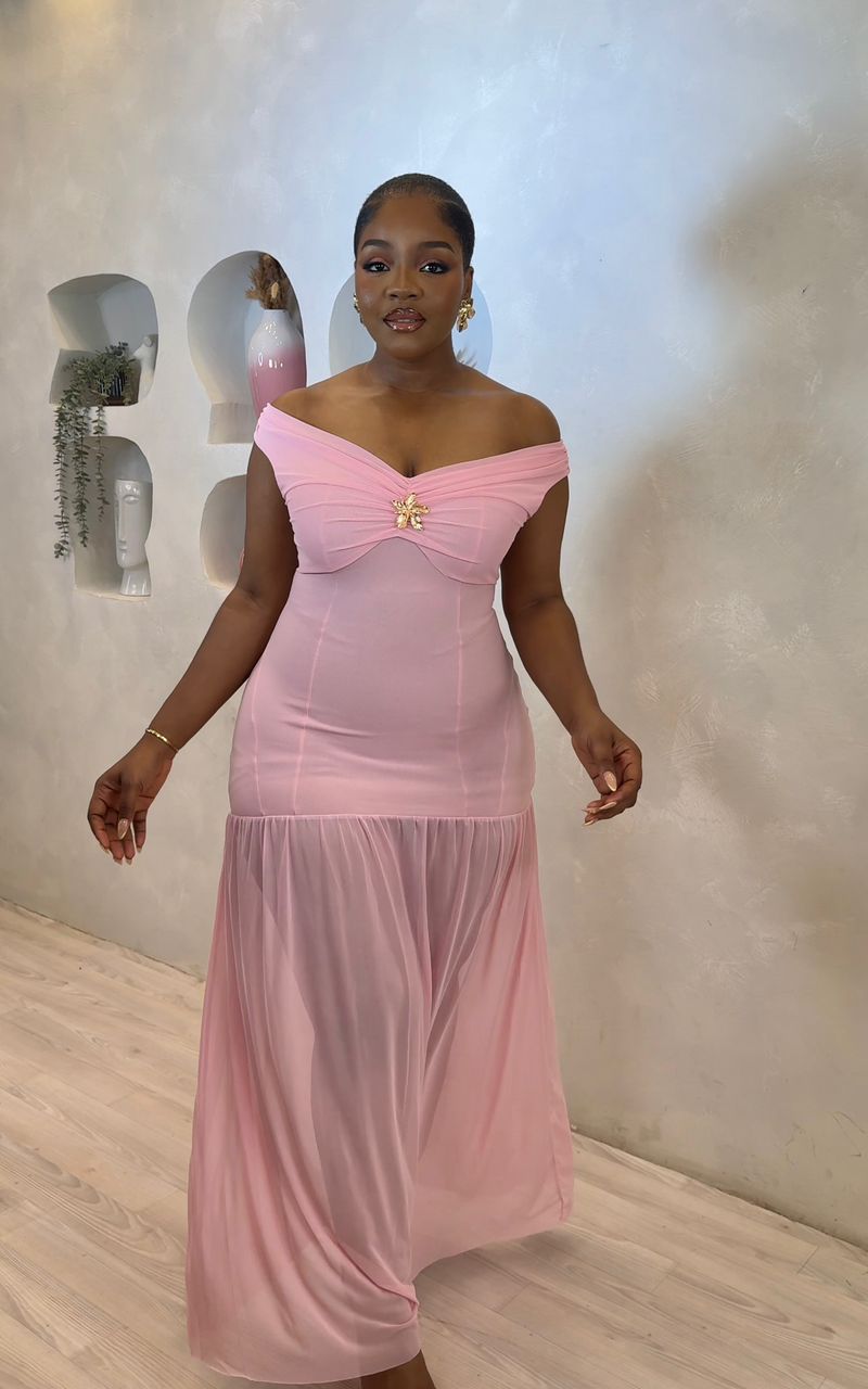 The Empress Off Shoulder Maxi Dress