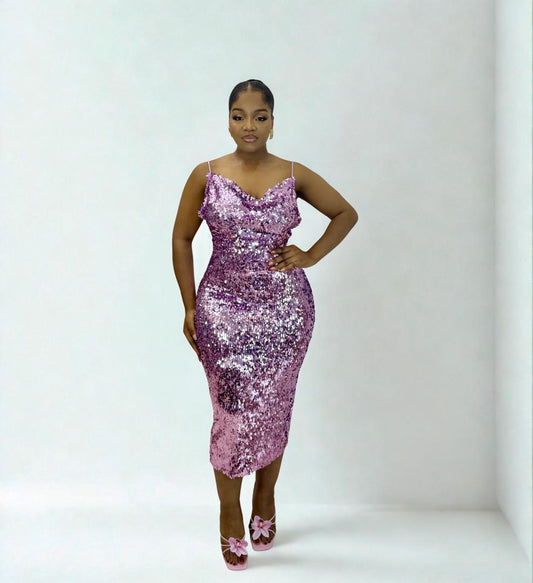 Gaya Sequin Midi Dress