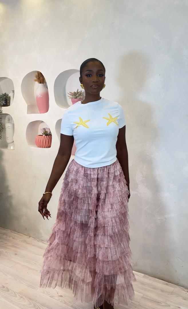 The Dream Layered Midi Skirt