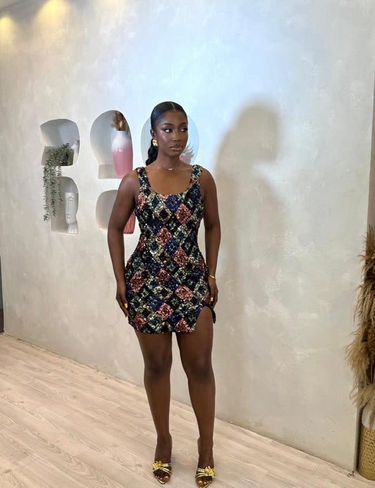 Midnight Magic Sequin Mini Dress