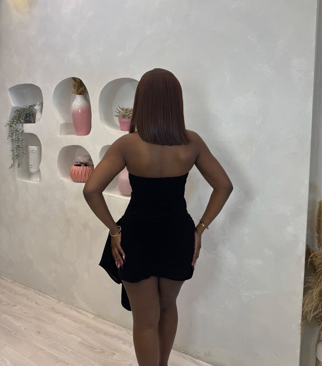 Velvet Flame Mini Dress