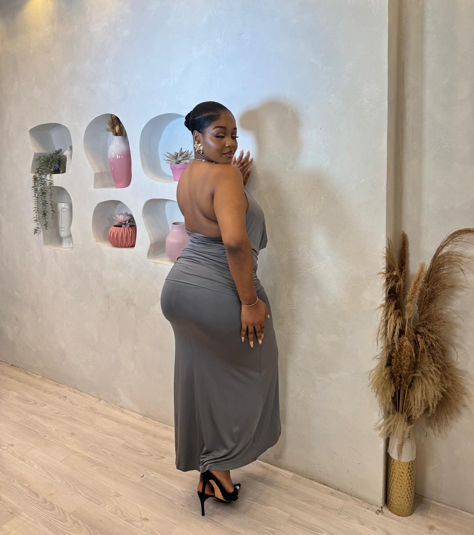 The Dripped In Mercury Maxi Dress