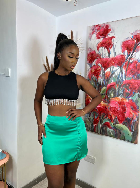 Mini Skirt With Bottons