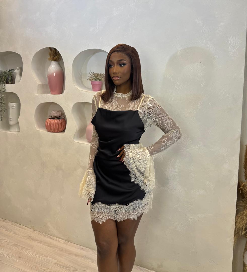 Lace Empress Mini Dress