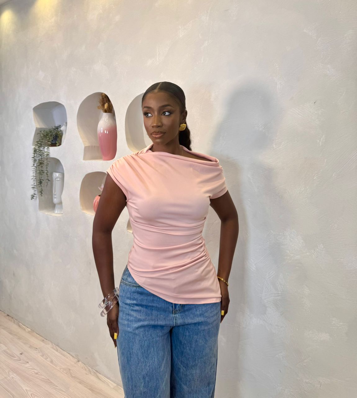 Sculpt Draped Blouse