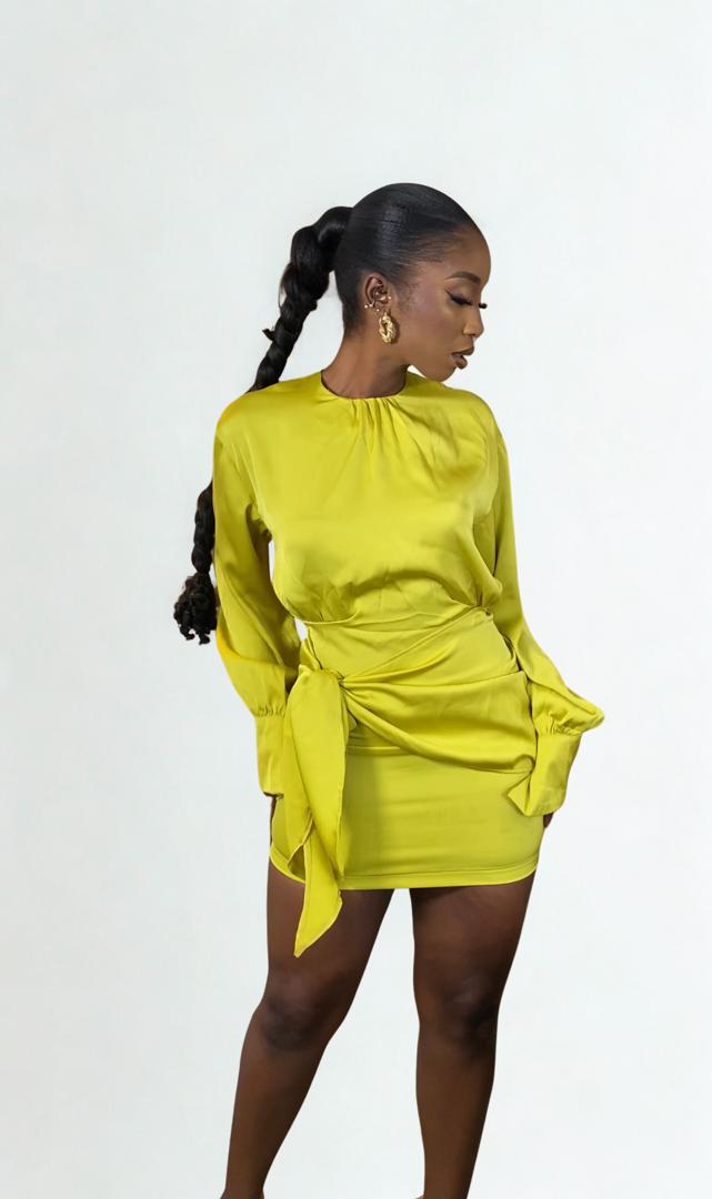 Sophia Tie Up Mini Dress